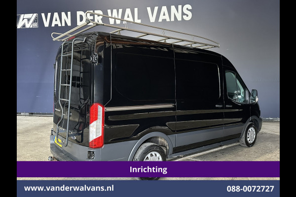 Ford Transit 2.0 TDCI 130pk L2H2 inrichting Euro6 Airco | Camera | Imperiaal | Sidebars | Trekhaak 2540kg Cruisecontrol, Verwarmde Voorruit, Trap, Parkeersensoren, Bijrijdersbank
