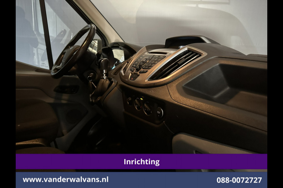 Ford Transit 2.0 TDCI 130pk L2H2 inrichting Euro6 Airco | Camera | Imperiaal | Sidebars | Trekhaak 2540kg Cruisecontrol, Verwarmde Voorruit, Trap, Parkeersensoren, Bijrijdersbank