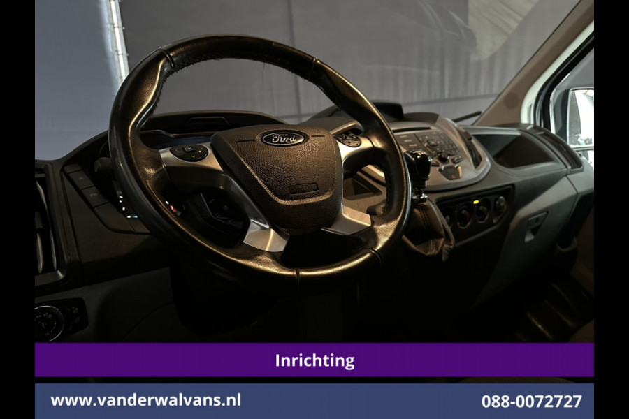 Ford Transit 2.0 TDCI 130pk L2H2 inrichting Euro6 Airco | Camera | Imperiaal | Sidebars | Trekhaak 2540kg Cruisecontrol, Verwarmde Voorruit, Trap, Parkeersensoren, Bijrijdersbank