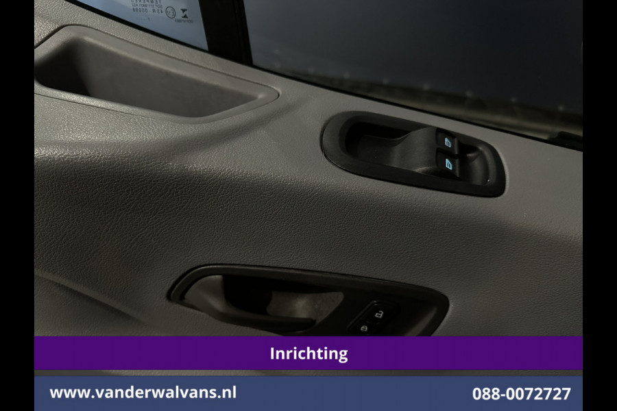 Ford Transit 2.0 TDCI 130pk L2H2 inrichting Euro6 Airco | Camera | Imperiaal | Sidebars | Trekhaak 2540kg Cruisecontrol, Verwarmde Voorruit, Trap, Parkeersensoren, Bijrijdersbank