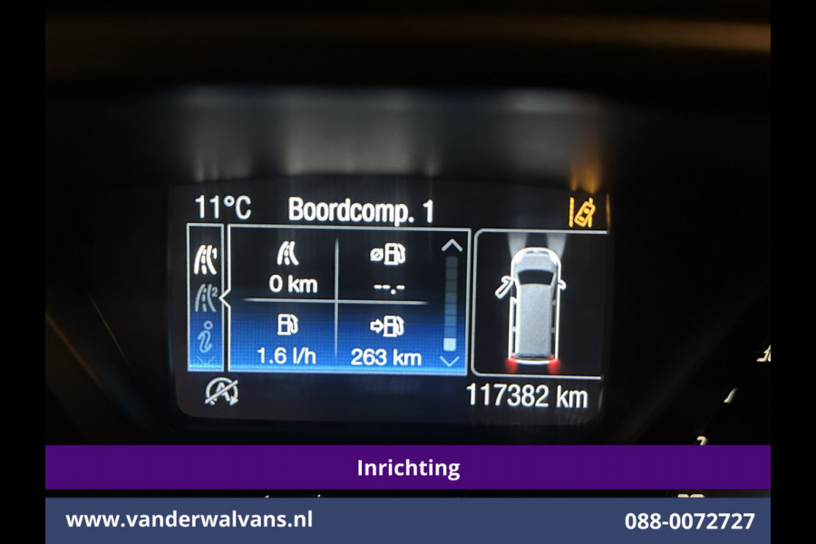 Ford Transit 2.0 TDCI 130pk L2H2 inrichting Euro6 Airco | Camera | Imperiaal | Sidebars | Trekhaak 2540kg Cruisecontrol, Verwarmde Voorruit, Trap, Parkeersensoren, Bijrijdersbank