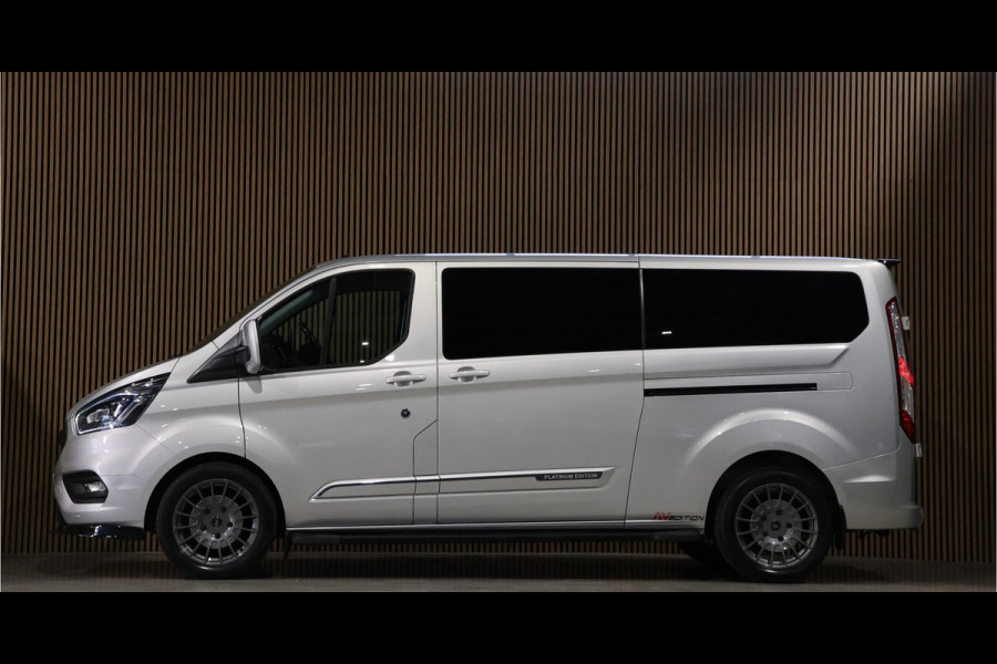Ford Transit Custom 320 2.0 TDCI DC L2H1 Platinum Edition | Dubbel Cabine | Bi-Xenon | CarPlay | Navigatie | Lederen bekleding | Camera | Dodehoek d | Trekhaak | Nieuwe APK | NAP Logisch