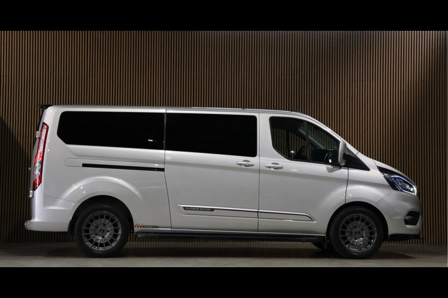Ford Transit Custom 320 2.0 TDCI DC L2H1 Platinum Edition | Dubbel Cabine | Bi-Xenon | CarPlay | Navigatie | Lederen bekleding | Camera | Dodehoek d | Trekhaak | Nieuwe APK | NAP Logisch