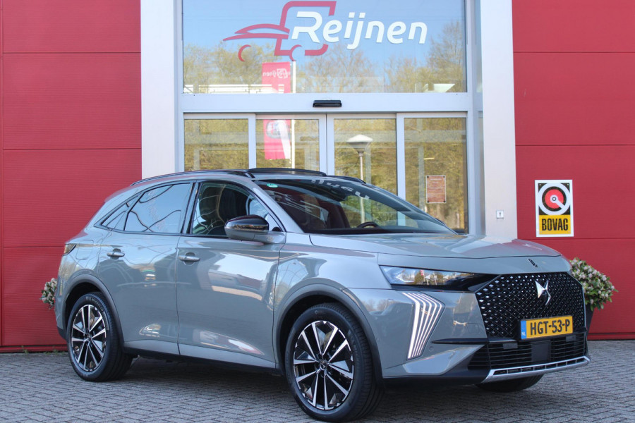 DS 7 1.6 PHEV 300PK 4x4 ETIOLE | PANORAMA SCHUIF/KANTEL DAK | NIGHT VISION | LEDEREN BEKLEDING "BLACK BASALT NAPPA LEDER" | STOEL/VOORRUIT VERWARMING | 19" LICHTMETALEN VELGEN | ALARM SYSTEEM | NAVIGATIE | DRAADLOZE APPLE CARPLAY/ANDROID AUTO | DRAADLOZE TELEFOONLADER | KEYLESS ENTRY/START | ELEKTRISCH BEDIENBARE VOORSTOELEN MET GEHEUGENFUNCTIE OP DE BESTUUDERSSTOEL | ELEKTRISCH BEDIENBARE ACHTERKLEP | DODEHOEK DETECTIE | ADAPTIVE CRUISE CONTROL | DAB+ RADIO | CAMERA VOOR + ACHTER |