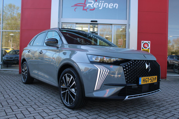 DS 7 1.6 PHEV 300PK 4x4 ETIOLE | PANORAMA SCHUIF/KANTEL DAK | NIGHT VISION | LEDEREN BEKLEDING "BLACK BASALT NAPPA LEDER" | STOEL/VOORRUIT VERWARMING | 19" LICHTMETALEN VELGEN | ALARM SYSTEEM | NAVIGATIE | DRAADLOZE APPLE CARPLAY/ANDROID AUTO | DRAADLOZE TELEFOONLADER | KEYLESS ENTRY/START | ELEKTRISCH BEDIENBARE VOORSTOELEN MET GEHEUGENFUNCTIE OP DE BESTUUDERSSTOEL | ELEKTRISCH BEDIENBARE ACHTERKLEP | DODEHOEK DETECTIE | ADAPTIVE CRUISE CONTROL | DAB+ RADIO | CAMERA VOOR + ACHTER |