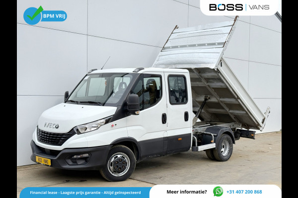Iveco Daily 35C14 2.3 Kipper Dubbele Cabine Dubbellucht 3,5t Trekhaak 6 Stoelen Airco Cruise Control Benne Tipper