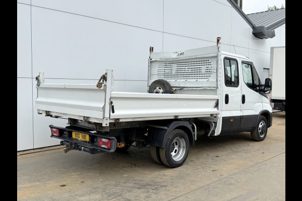 Iveco Daily 35C14 2.3 Kipper Dubbele Cabine Dubbellucht 3,5t Trekhaak 6 Stoelen Airco Cruise Control Benne Tipper
