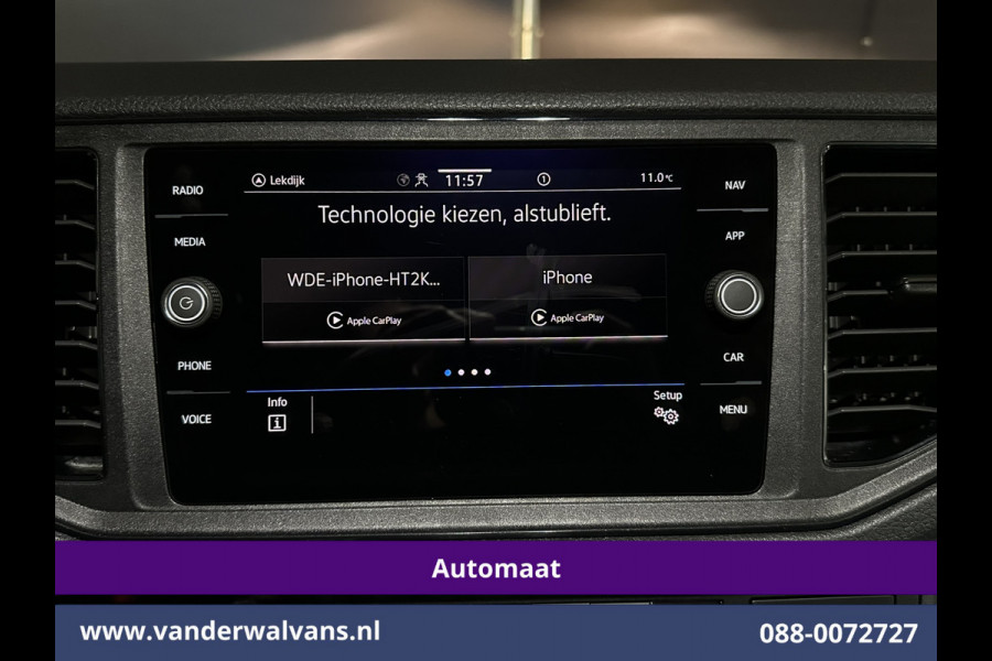 Volkswagen Crafter 2.0 TDI 141pk Automaat L3H2 L2H1 Euro6 Airco | Navigatie | Apple Carplay | Chauffeursstoel Cruisecontrol, Stoelverwarming, 270 Graden achterdeuren, Parkeersensoren, 3000kg trekvermogen