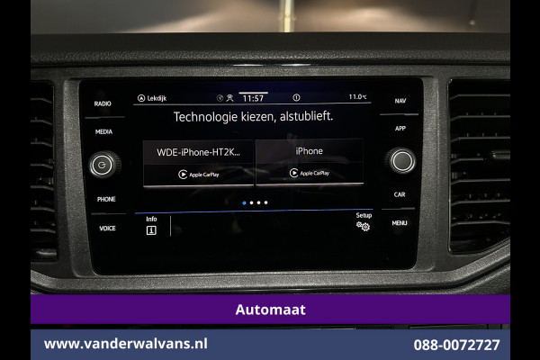 Volkswagen Crafter 2.0 TDI 141pk Automaat L3H2 L2H1 Euro6 Airco | Navigatie | Apple Carplay | Chauffeursstoel Cruisecontrol, Stoelverwarming, 270 Graden achterdeuren, Parkeersensoren, 3000kg trekvermogen