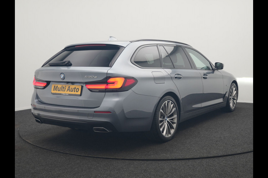 BMW 5 Serie Touring 530e Business Edition Plus PHEV 293pk Dealer O.H. | Trekhaak Af Fabriek | Adaptive Cruise | 360 Camera | Lederen Comfortzetels Verwarmd | Blis | Apple Carplay | Hifi Audio | 19"L.M | Plug In Hybrid |