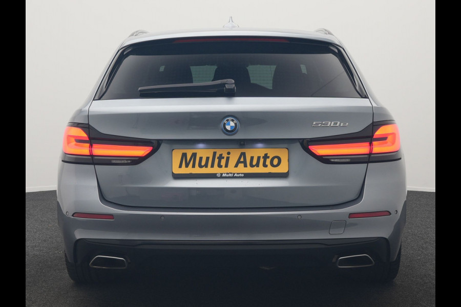 BMW 5 Serie Touring 530e Business Edition Plus PHEV 293pk Dealer O.H. | Trekhaak Af Fabriek | Adaptive Cruise | 360 Camera | Lederen Comfortzetels Verwarmd | Blis | Apple Carplay | Hifi Audio | 19"L.M | Plug In Hybrid |