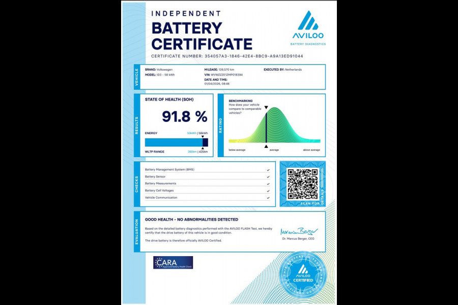 Volkswagen ID.3 First 58 kWh SOH 91.8%|ACC|STOELVERW|