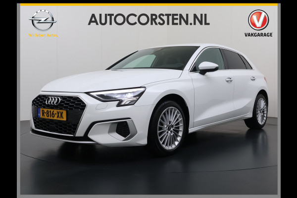 Audi A3 Sportback 30TFSI AUT-7 Adaptive-Cruise Navi Apple Carplay Android Sportstoelen LED-v+a PDC m.Hybrid Ecc Advanced Edition S-Troni Privacy Glas Lmv Led DAB Wifi Regensensor Rijstrooksensor Virtual Cockpit 1e Eigenaar Origineel Nederlandse Auto