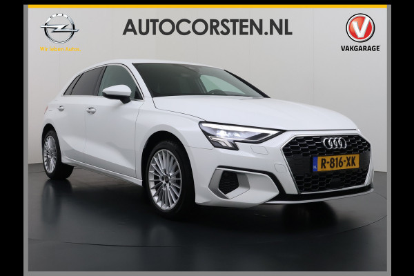 Audi A3 Sportback 30TFSI AUT-7 Adaptive-Cruise Navi Apple Carplay Android Sportstoelen LED-v+a PDC m.Hybrid Ecc Advanced Edition S-Troni Privacy Glas Lmv Led DAB Wifi Regensensor Rijstrooksensor Virtual Cockpit 1e Eigenaar Origineel Nederlandse Auto