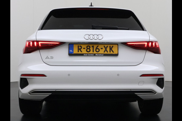 Audi A3 Sportback 30TFSI AUT-7 Adaptive-Cruise Navi Apple Carplay Android Sportstoelen LED-v+a PDC m.Hybrid Ecc Advanced Edition S-Troni Privacy Glas Lmv Led DAB Wifi Regensensor Rijstrooksensor Virtual Cockpit 1e Eigenaar Origineel Nederlandse Auto