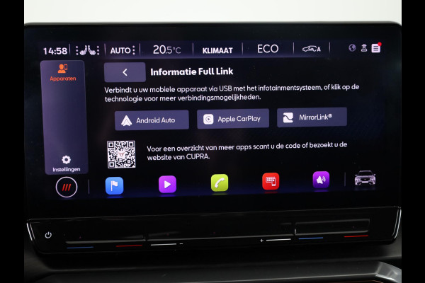 CUPRA Formentor 1.4 e-Hybrid Performance 245pk | Komt zaterdag 11 april binnen | Panoramadak | 19 inch Lichtmetalen velgen | Dode hoek detectie | Adaptieve cruise controle