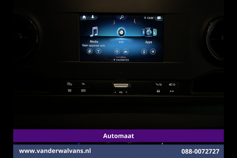 Mercedes-Benz Sprinter 315 CDI 150pk 9G-Tronic Automaat L2H2 Euro6 Airco | 360 Graden Camera | Navigatie | Trekhaak | Apple Carplay Cruisecontrol, Android Auto, 270 Graden Achterdeuren, Parkeersensoren, Bijrijdersbank