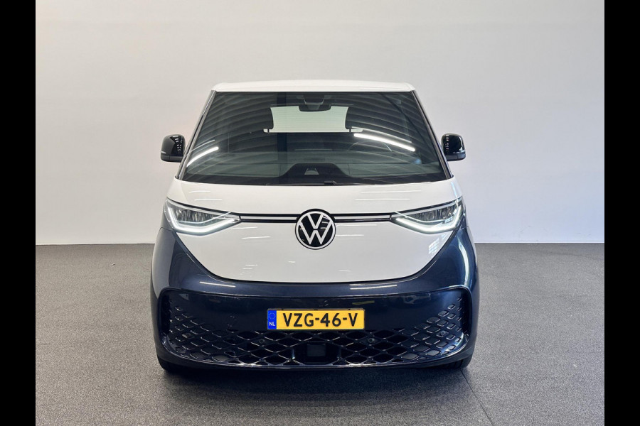 Volkswagen ID. Buzz Cargo 77 kWh SOH 96% Nieuwprijs €71233! Airco Navi Wireless Carplay IQ Light 20" LM Velgen Adaptive Cruise Control PDC VA + Camera Stoelverwarming Voorruit verwarming 3-Zits