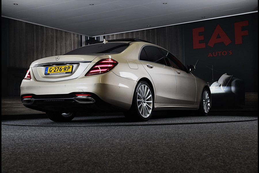 Mercedes-Benz S-Klasse S500 4MATIC Lang AMG Line / Acc / Lane Assist / Dode Hoek / 360 Camera / Chauffeurspakket / Schermen / Pano / Led