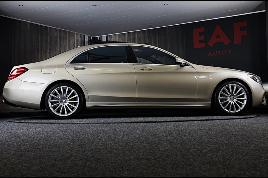 Mercedes-Benz S-Klasse S500 4MATIC Lang AMG Line / Acc / Lane Assist / Dode Hoek / 360 Camera / Chauffeurspakket / Schermen / Pano / Led
