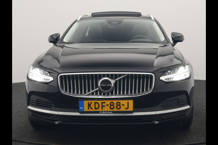 Volvo V90 T6 AWD Ultimate Bright PHEV 350pk LONG RANGE | Panodak | Adaptive Cruise | Camera | Harman / Kardon | Lederen Sportstoelen Memory & Verwarmd | Google Assistent | Keyless | Stuur Verwarmd | Blis | Apple Carplay | DAB | Virtual | Plug In Hybrid |
