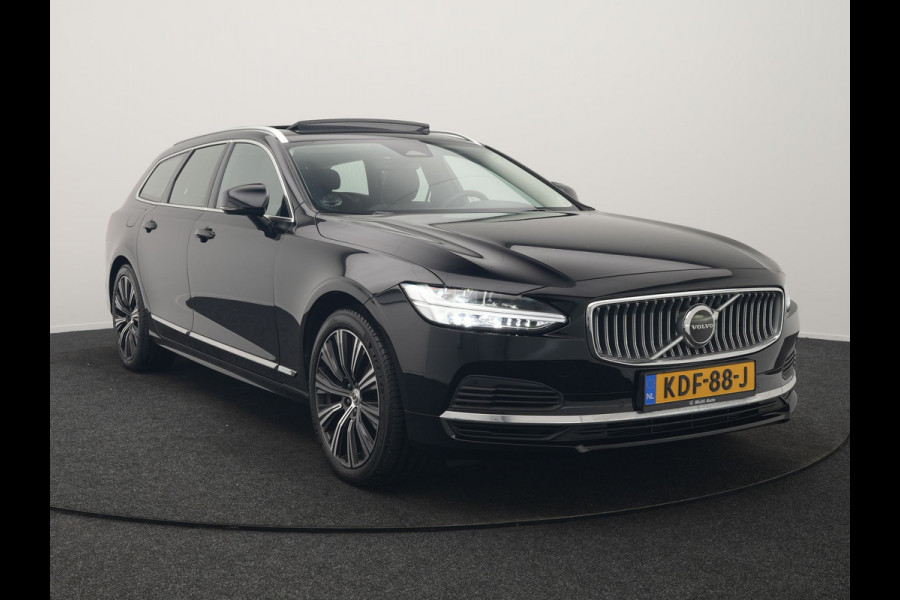 Volvo V90 T6 AWD Ultimate Bright PHEV 350pk LONG RANGE | Panodak | Adaptive Cruise | Camera | Harman / Kardon | Lederen Sportstoelen Memory & Verwarmd | Google Assistent | Keyless | Stuur Verwarmd | Blis | Apple Carplay | DAB | Virtual | Plug In Hybrid |