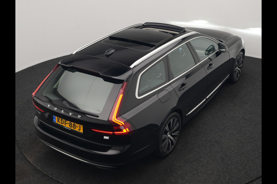 Volvo V90 T6 AWD Ultimate Bright PHEV 350pk LONG RANGE | Panodak | Adaptive Cruise | Camera | Harman / Kardon | Lederen Sportstoelen Memory & Verwarmd | Google Assistent | Keyless | Stuur Verwarmd | Blis | Apple Carplay | DAB | Virtual | Plug In Hybrid |