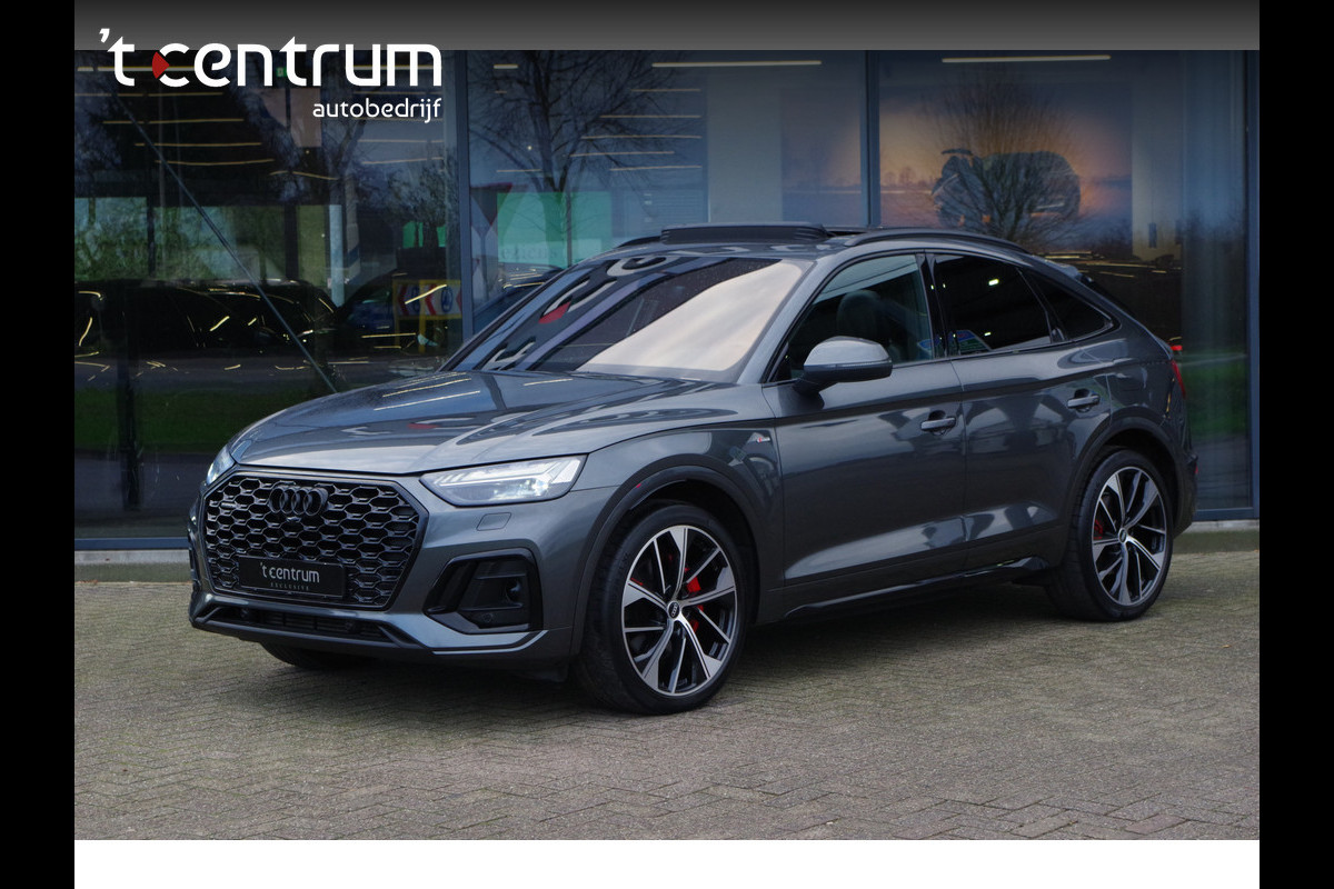 Audi Q5 Sportback 55 TFSI e 367 PK S-Line edition Competition PHEV, Luchtvering, Panoramadak, RS-Leder,