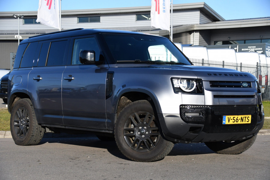 Land Rover Defender Hard Top 3.0 D250 110 MHEV S 360 Camera, Carplay, Automaat, Cruise, Grijs kenteken, 249pk, Leder, LED, Stuurverwarming, BOM VOL!