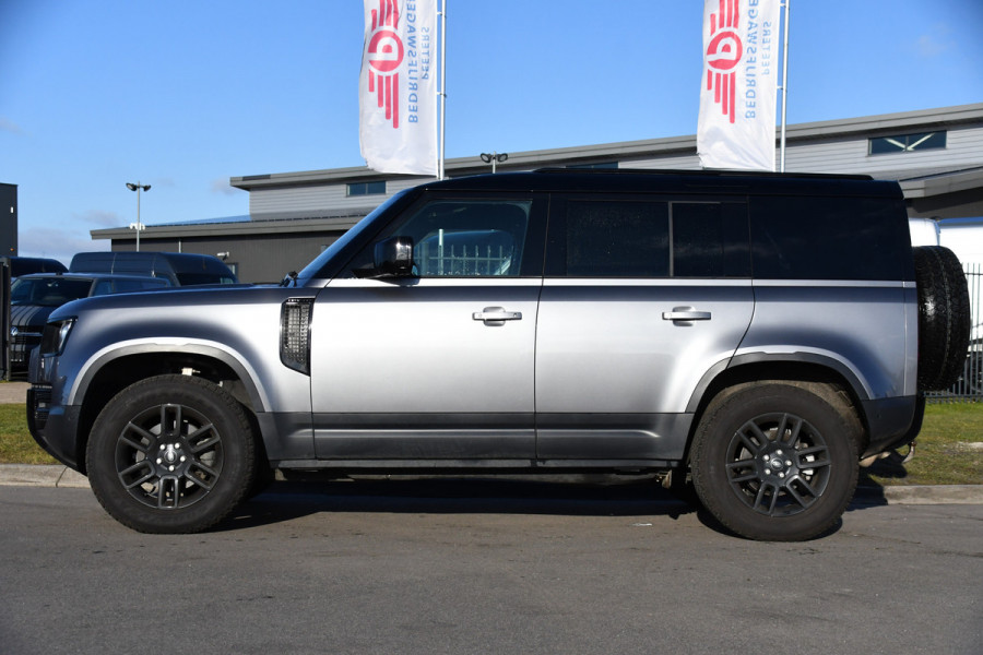 Land Rover Defender Hard Top 3.0 D250 110 MHEV S 360 Camera, Carplay, Automaat, Cruise, Grijs kenteken, 249pk, Leder, LED, Stuurverwarming, BOM VOL!