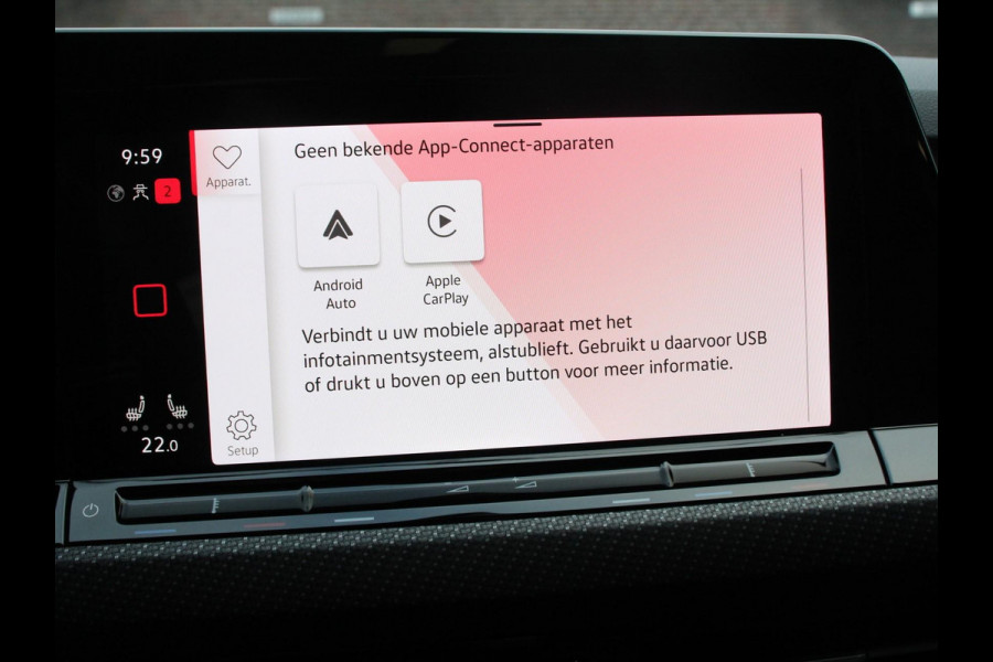 Volkswagen Golf 1.5 eTSI 150pk DSG R-Line Panorama dak Navigatie Apple Carplay/Android Auto Climate Control Camera Dab Extra Getint Glas Adaptive Cruise Control Virtual Cockpit Lichtmetalen Velgen