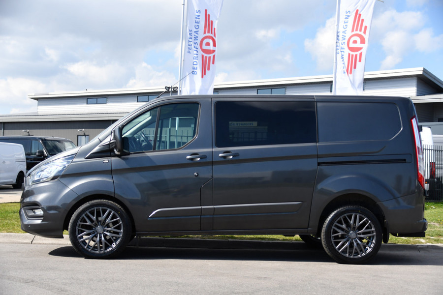 Ford Transit Custom 320 2.0 TDCI L1H1 Limited DC PB Edition MARGE! Adaptieve Cruise, Camera, Carplay, 2 x Schuifdeur, 170pk, Automaat, Stoelverwarming, Uniek!