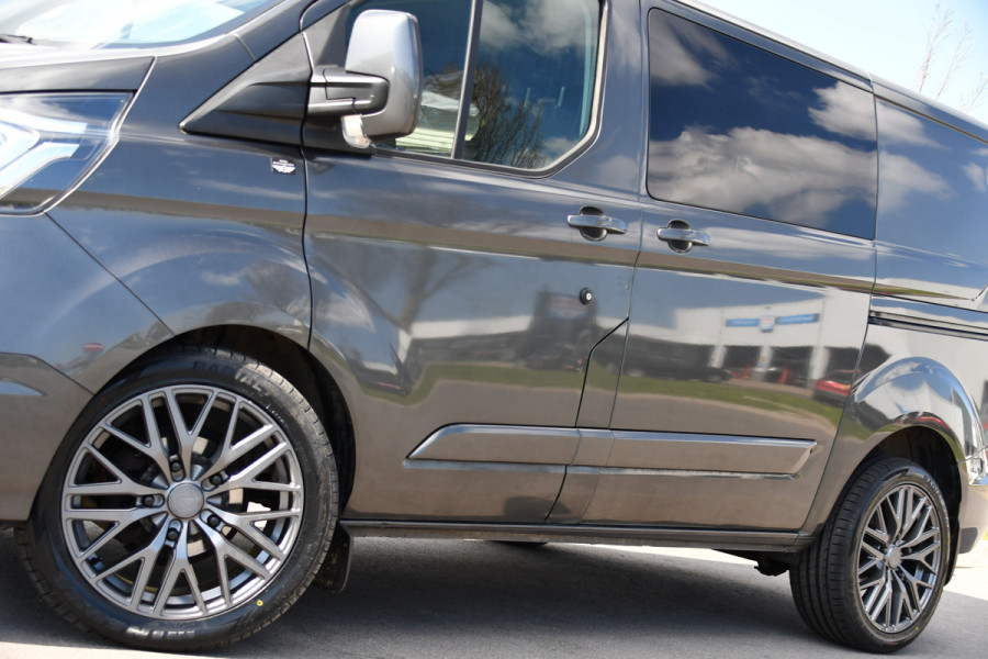 Ford Transit Custom 320 2.0 TDCI L1H1 Limited DC PB Edition MARGE! Adaptieve Cruise, Camera, Carplay, 2 x Schuifdeur, 170pk, Automaat, Stoelverwarming, Uniek!
