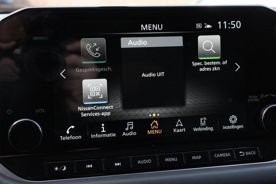 Nissan QASHQAI 1.3 DIG-T 158 pk Automaat N-Connecta Navigatie Apple Carplay/Android Auto Adaptive Cruise Control Parkeersensoren 360 camera Park Assist Lane Assist Stoel- en stuurwielverwarming Verwarmde voorruit LED koplampen Privacy Glass Trekhaak