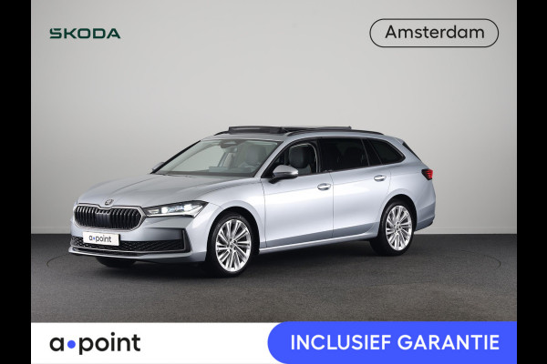 Škoda Superb combi First Edition 1.5 TSI m-HEV 150 pk Automaat (DSG) | Verlengde garantie | Navigatie | Panoramadak | Parkeersensoren | Achteruitrijcamera | Stoelverwarming |