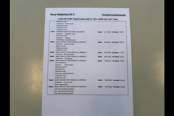 Ford Transit Custom 300 2.0 TDCI 130pk L2H1 Trend / euro 6 / vaste prijs rijklaar € 12.950 ex btw / lease vanaf € 218 / airco / cruise / navigatie / camera / trekhaak 2700 kg !