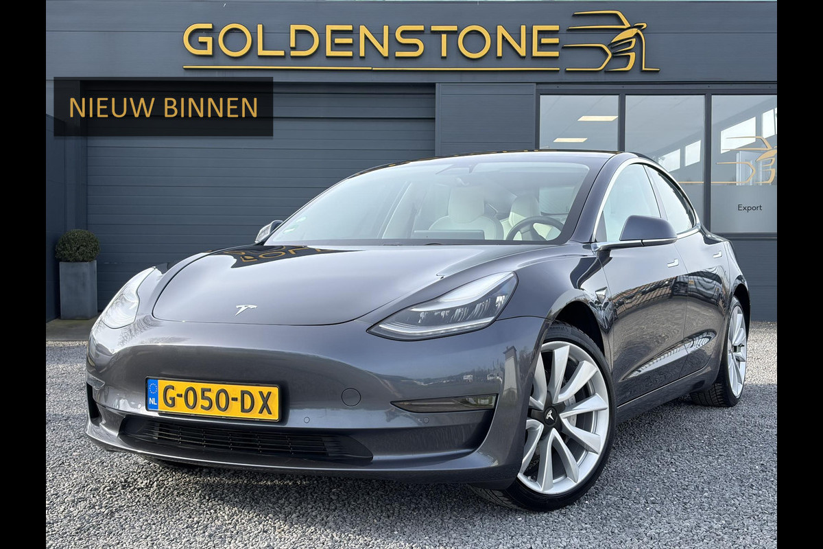 Tesla Model 3 Long Range AWD 75 kWh 2e Eigenaar,Autopilot,Panodak,Leder,360 Camera,Adaptive Cruise,NL Auto,N.A.P,Extra zomer banden,APK tot 09-2027