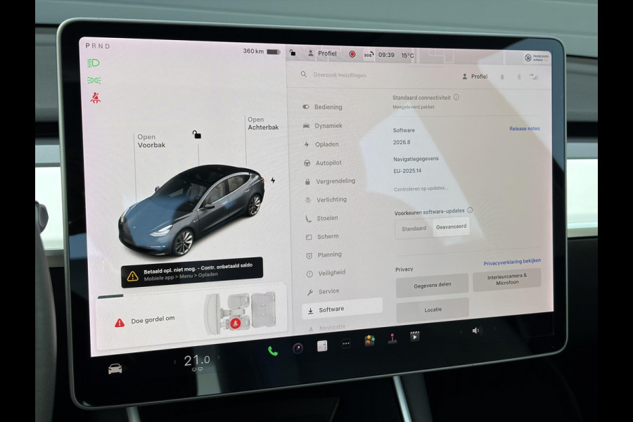 Tesla Model 3 Long Range AWD 75 kWh 2e Eigenaar,Autopilot,Panodak,Leder,360 Camera,Adaptive Cruise,NL Auto,N.A.P,Extra zomer banden,APK tot 09-2027