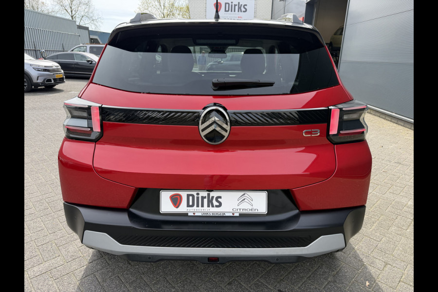 Citroën C3 100pk Max (Camera - LED - Automatische Airco - Navigatie - Parkeersensoren - Draadloos laden - Apple Carplay)