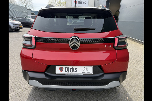 Citroën C3 100pk Max (Camera - LED - Automatische Airco - Navigatie - Parkeersensoren - Draadloos laden - Apple Carplay)
