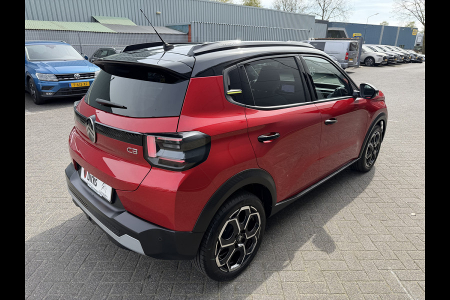Citroën C3 100pk Max (Camera - LED - Automatische Airco - Navigatie - Parkeersensoren - Draadloos laden - Apple Carplay)