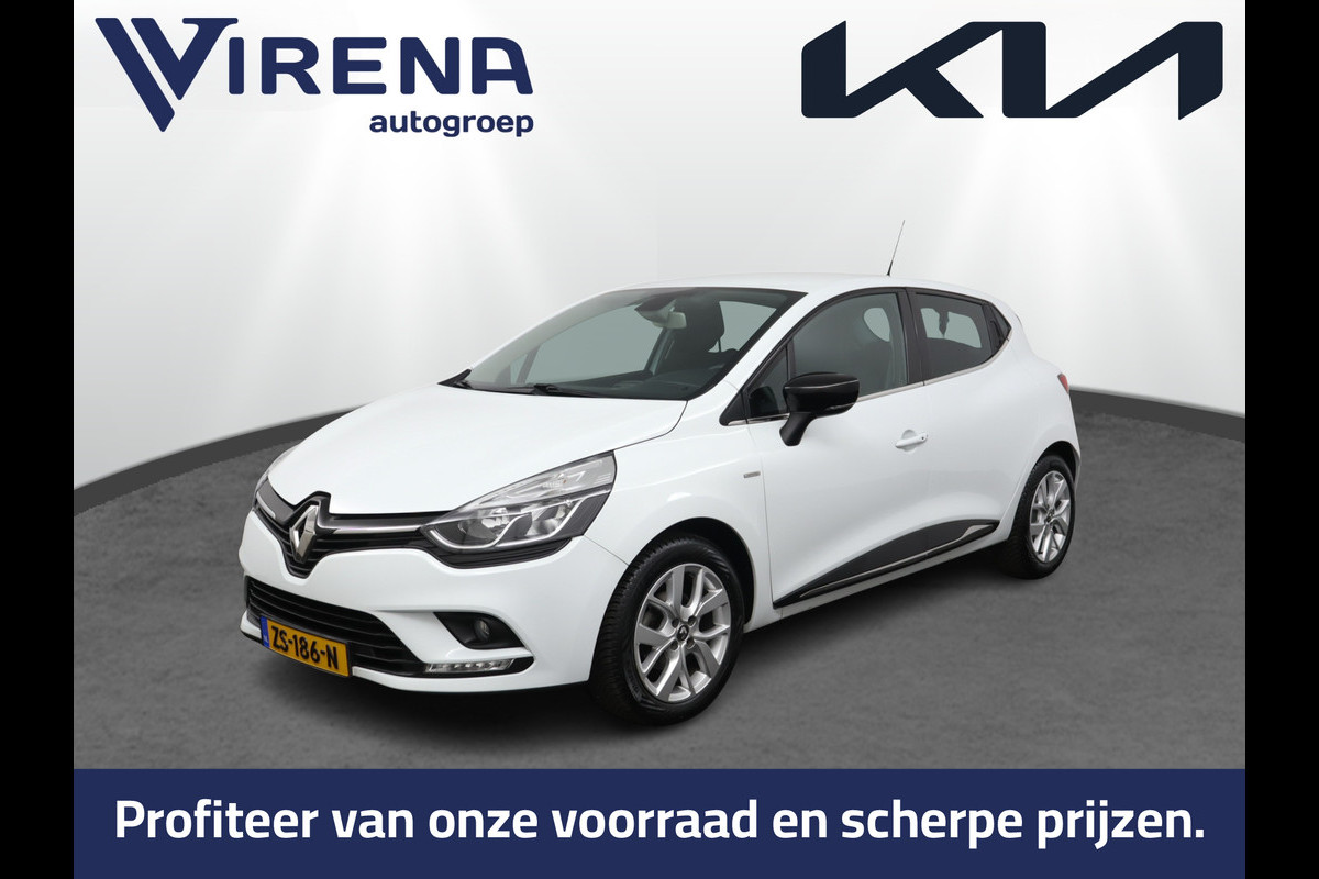 Renault Clio 0.9 TCe Limited Airco - Apple Carplay/Android Auto - Cruise Control - Keyless Entry - Navigatie - Virena Verzekerheids €895,-