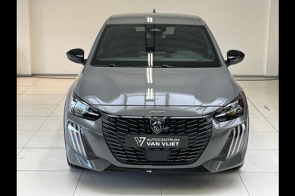 Peugeot 208 1.2 Hybrid 110 e-DCS6 GT Vision en navigation pack, Drive assist plus pack, Gris Selenium metaallak.