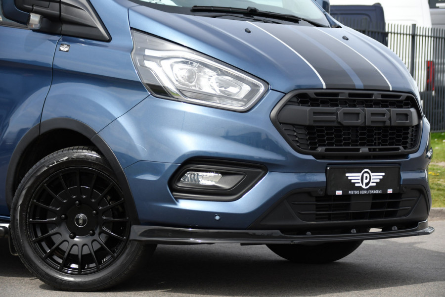 Ford Transit Custom 2.0 TDCI L1H1 Sport Edition Camera, Cruise, Carplay, 130pk, Sensoren, Trekhaak, Leder, LED, 2 x Schuifdeur, Stoelverwarming, Uniek!