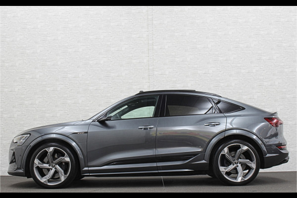 Audi e-tron Sportback S 504pk | RS-Stoelen | Panorama | 360 Camera | Valcona Leder | ACC | B&O Sound | Luchtvering | Soft-Close | Camera Spiegels | Nachtzicht | Keyless-Entry | Head-Up | 4-Zone Clima | Stoelverwarming V+A | Sfeerverlichting | Memory | Carplay |