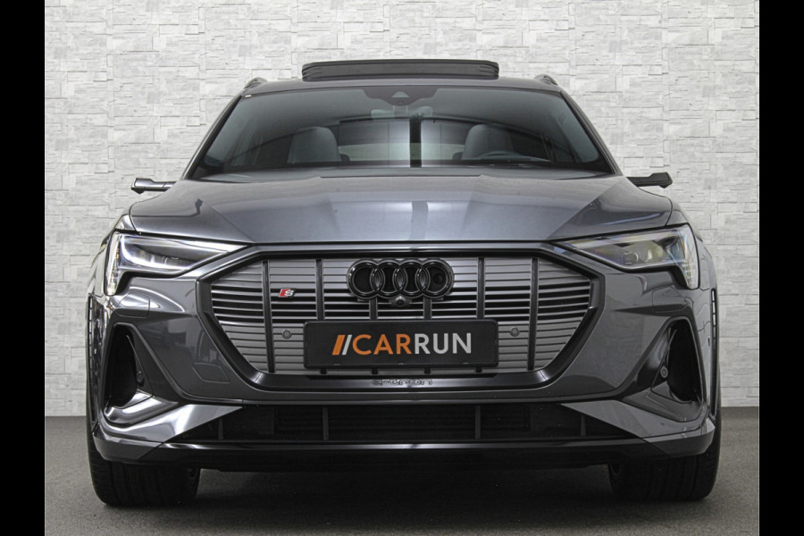 Audi e-tron Sportback S 504pk | RS-Stoelen | Panorama | 360 Camera | Valcona Leder | ACC | B&O Sound | Luchtvering | Soft-Close | Camera Spiegels | Nachtzicht | Keyless-Entry | Head-Up | 4-Zone Clima | Stoelverwarming V+A | Sfeerverlichting | Memory | Carplay |