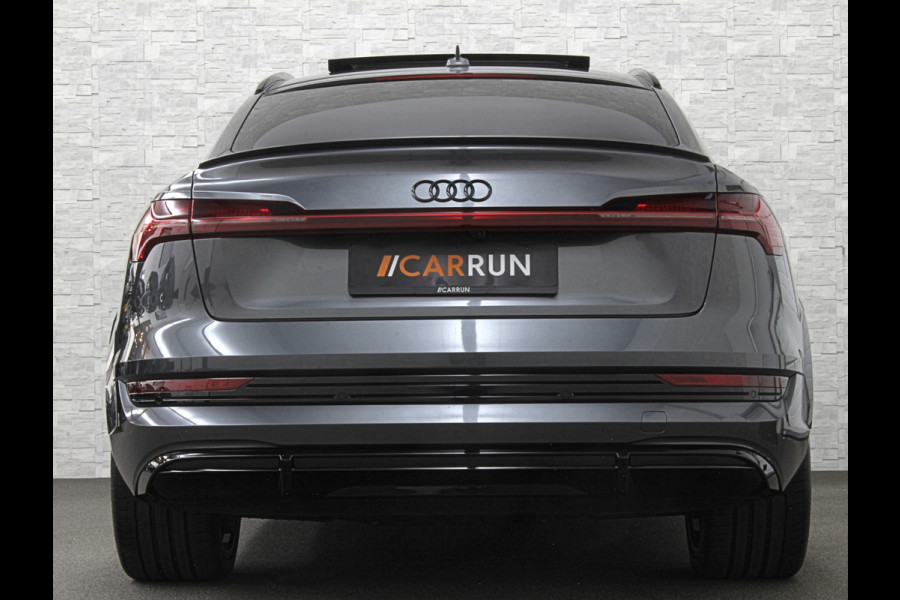 Audi e-tron Sportback S 504pk | RS-Stoelen | Panorama | 360 Camera | Valcona Leder | ACC | B&O Sound | Luchtvering | Soft-Close | Camera Spiegels | Nachtzicht | Keyless-Entry | Head-Up | 4-Zone Clima | Stoelverwarming V+A | Sfeerverlichting | Memory | Carplay |