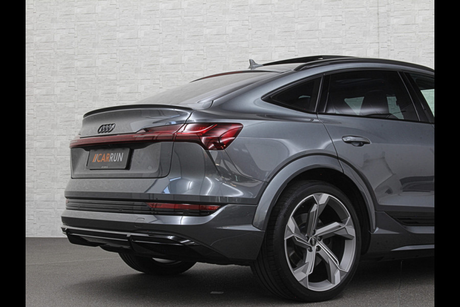 Audi e-tron Sportback S 504pk | RS-Stoelen | Panorama | 360 Camera | Valcona Leder | ACC | B&O Sound | Luchtvering | Soft-Close | Camera Spiegels | Nachtzicht | Keyless-Entry | Head-Up | 4-Zone Clima | Stoelverwarming V+A | Sfeerverlichting | Memory | Carplay |