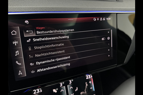 Audi e-tron Sportback S 504pk | RS-Stoelen | Panorama | 360 Camera | Valcona Leder | ACC | B&O Sound | Luchtvering | Soft-Close | Camera Spiegels | Nachtzicht | Keyless-Entry | Head-Up | 4-Zone Clima | Stoelverwarming V+A | Sfeerverlichting | Memory | Carplay |