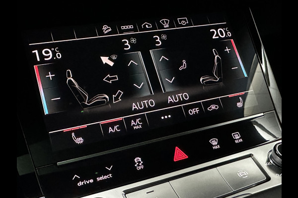 Audi e-tron Sportback S 504pk | RS-Stoelen | Panorama | 360 Camera | Valcona Leder | ACC | B&O Sound | Luchtvering | Soft-Close | Camera Spiegels | Nachtzicht | Keyless-Entry | Head-Up | 4-Zone Clima | Stoelverwarming V+A | Sfeerverlichting | Memory | Carplay |